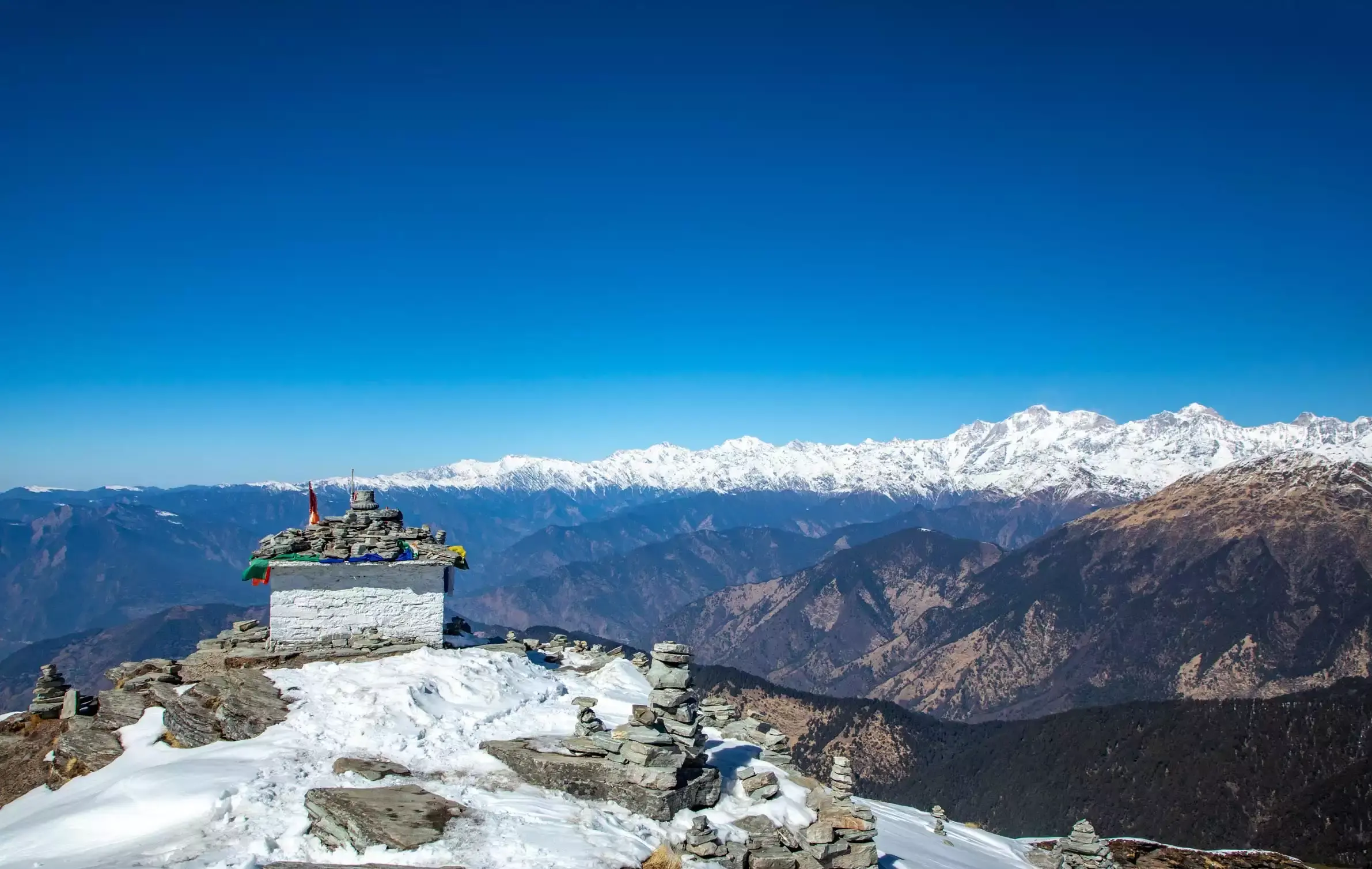 Chandrashila Peak Himalayan panorama